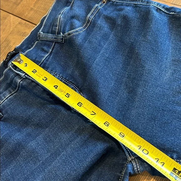 Curve Blue Denim Stretch Jeans - Picture 6 of 7